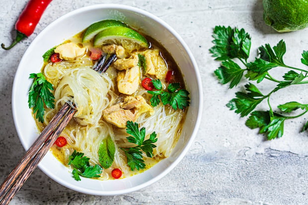Recette 10 recettes aussi légères qu'exquises avec des nouilles de riz